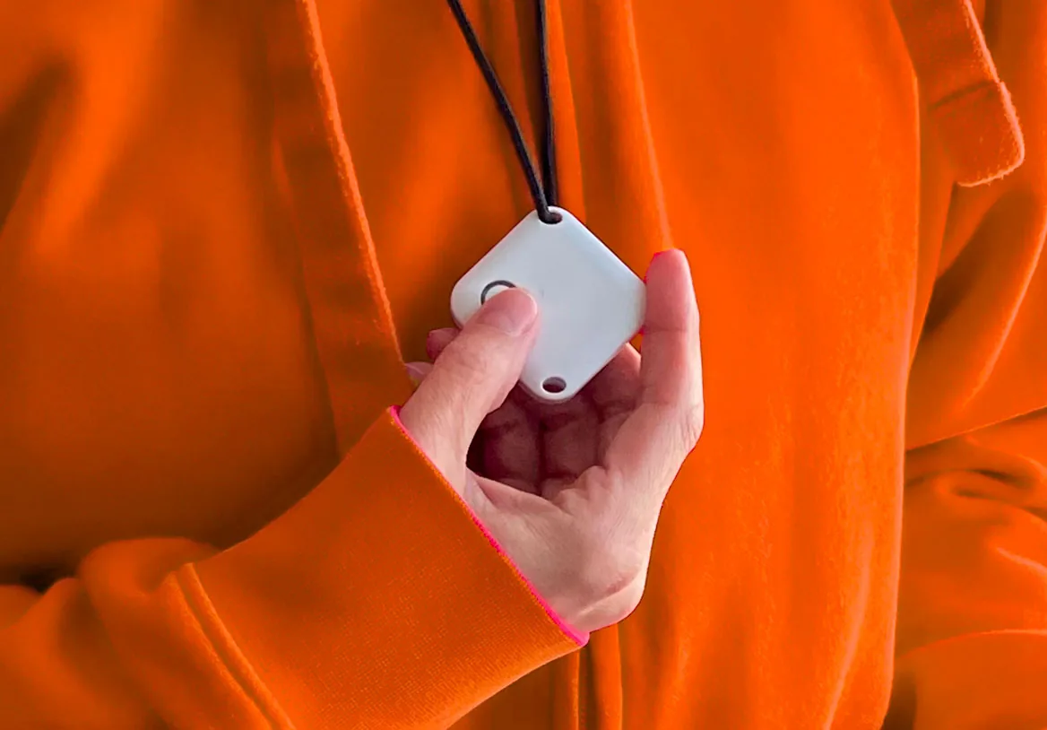 A staff alarm shown with its location in the Iiwari Care app